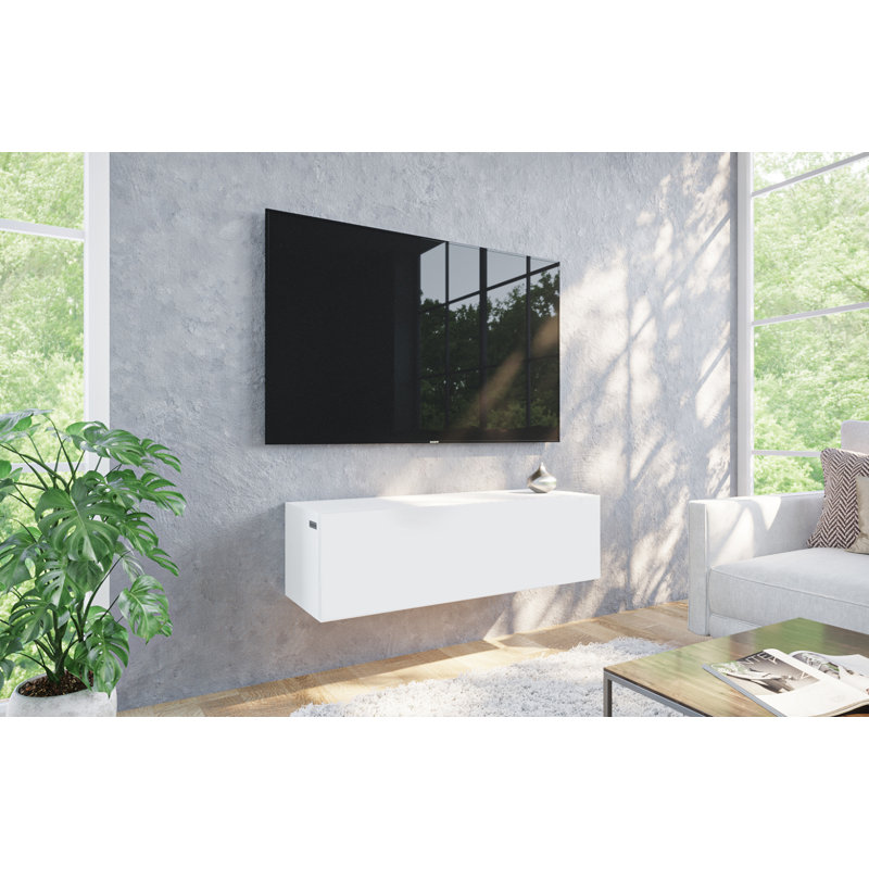 Blakeli Unfinished TV Stand for TVs up to 40", Matte White