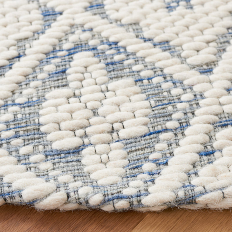 Hark Hand Woven Performance Geometric Rug, Round 6'