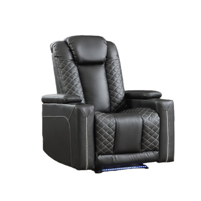35.4" W Faux Leather Power Recliner