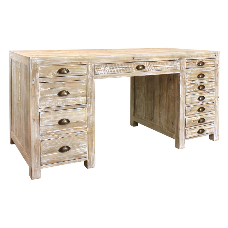 Siennah Solid Wood Executive Desk