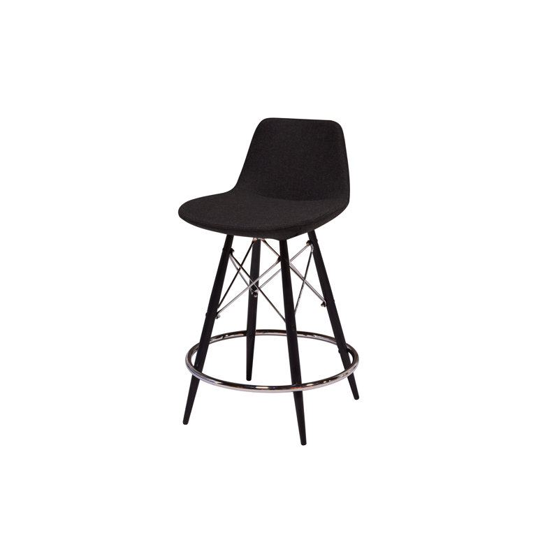 Tabouret de bar 29 po Nohlan, Noir