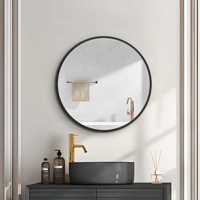Armoire à pharmacie murale avec miroir Khubhu, 24 po x 24 po