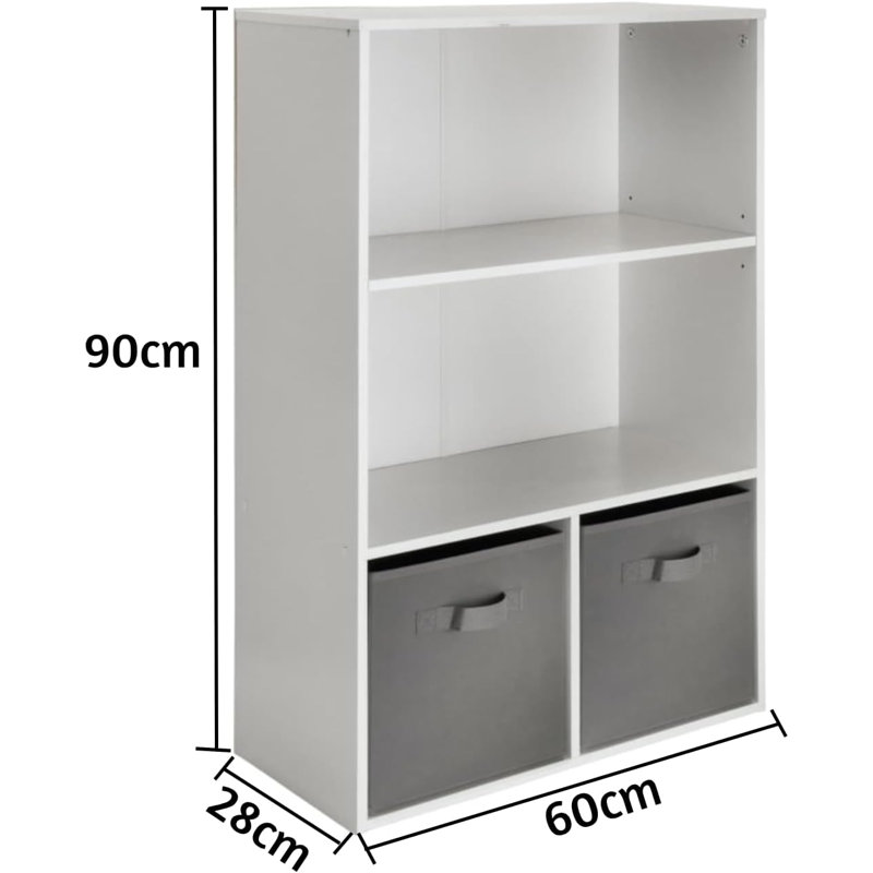 Anaclara 90cm H x 60cm W Bookcase
