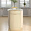 Armoire poubelle inclinable 10 gallons Woodgrain avec tiroir à texture ondulée et bac coulissant