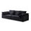 Black Polyester Modular Sofa