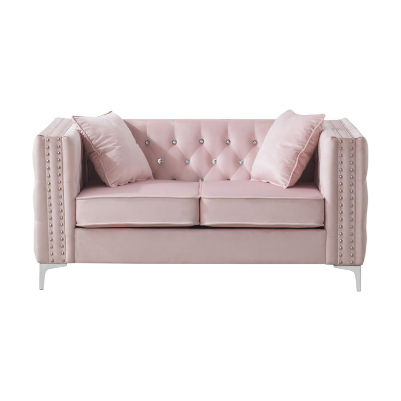 Causeuse Glory Furniture, rose, Rose