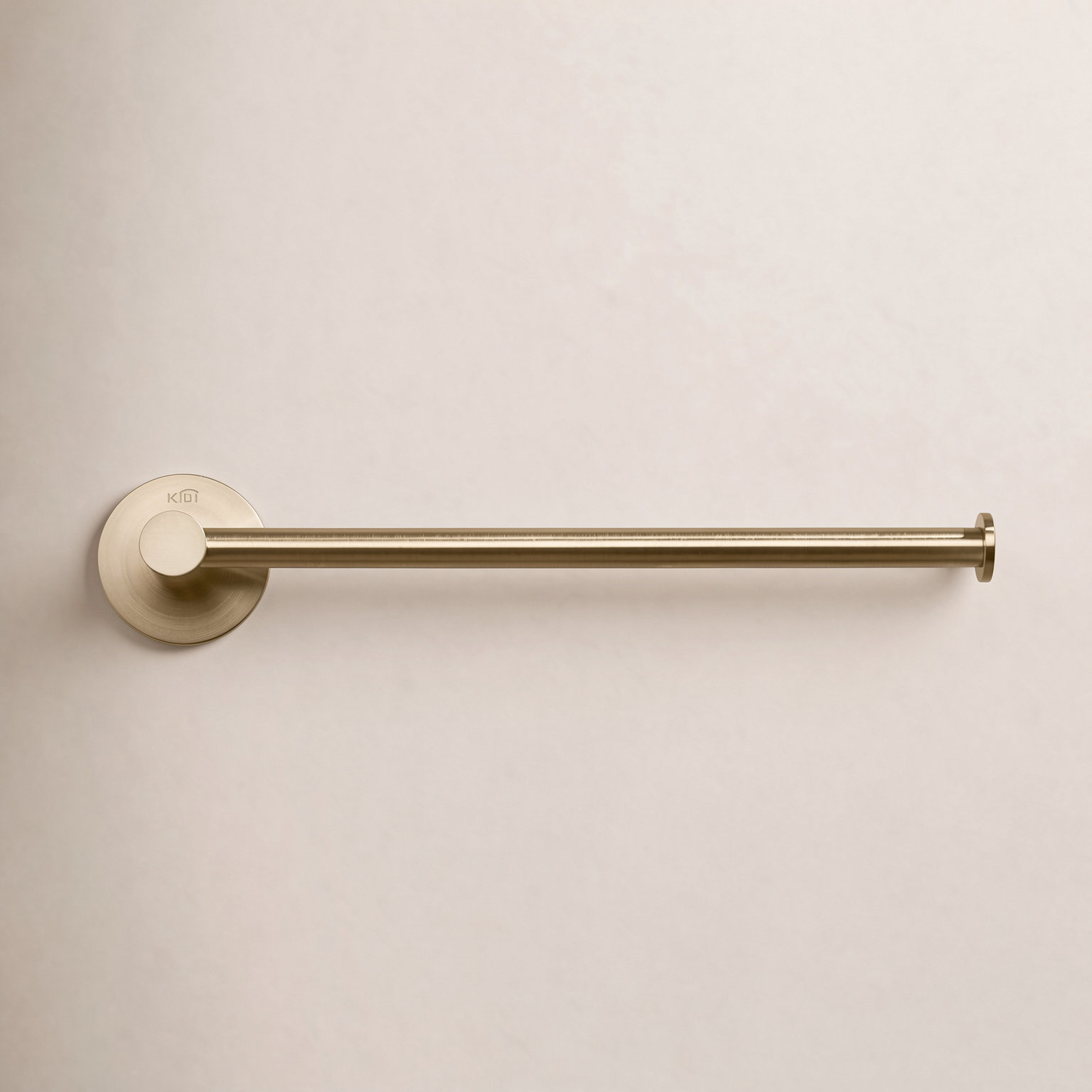 Circular 10" Wall Mounted Towel Bar, Brush Gold