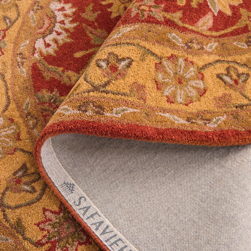 Tapis oriental en laine / coton / latex touffeté à la main Dunbar, Ovale 4 pi 6 po x 6 pi 6 po