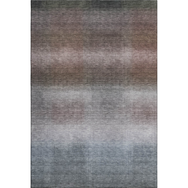 Premium Machine Washable Hooley AMF1735 Squares Rug, Rectangle 2'6" x 3'10"