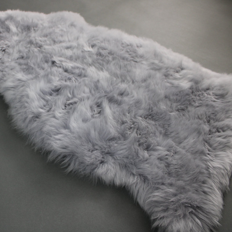Crew Solid Colour Sheepskin 65cm X 105cm Area Rug