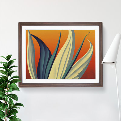 Inspiring Plant Leaf Abstract - Framed Print