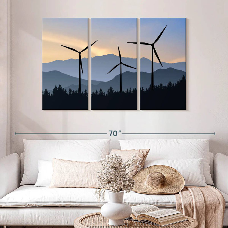 Lilie Forest Wind Turbines, 32" H x 50" W