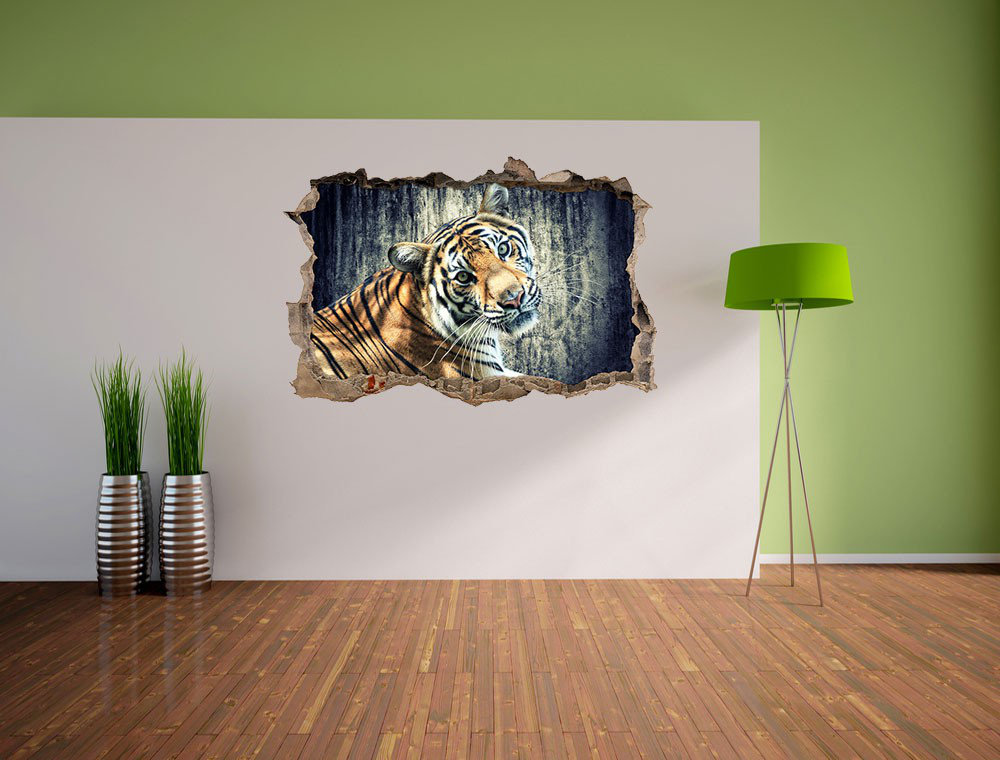 Eleganter Tiger Wandsticker