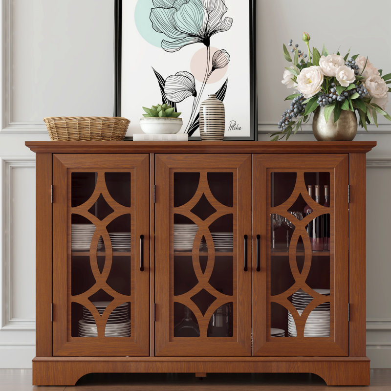 Buffet 49 "avec tablette réglable, Chêne foncé