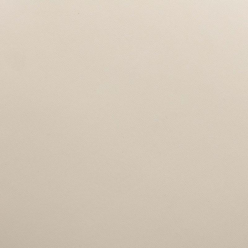 Chaise rembourrée en cuir végétalien Atelier beige, Beige Vegan Leather, Brun