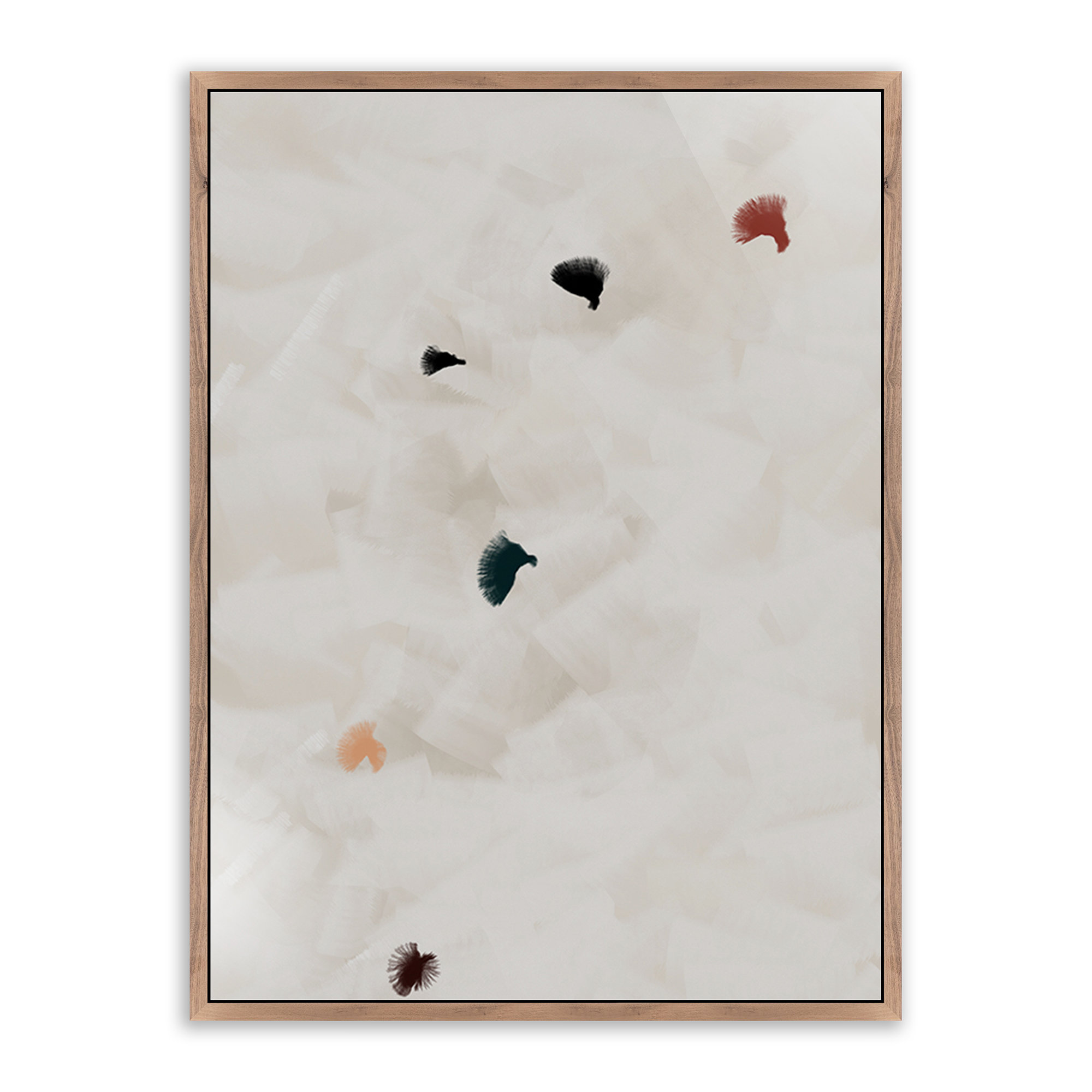 In Flight No 8 by Patricia Vargas, Rustic Walnut Framed, 40" H x 30" W