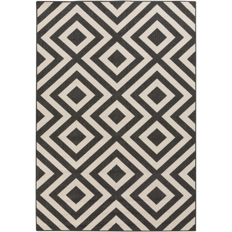 Awena Indoor/Outdoor Geometric Area Rug, Rectangle 2'3" x 4'6"