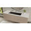 Lavabo de salle de bain encastrable en résine 39,4 po x 16,7 po Badeloft UB-05-XL-MBLK-138193098