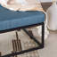 Chaise de patio modulaire avec coussins Runar