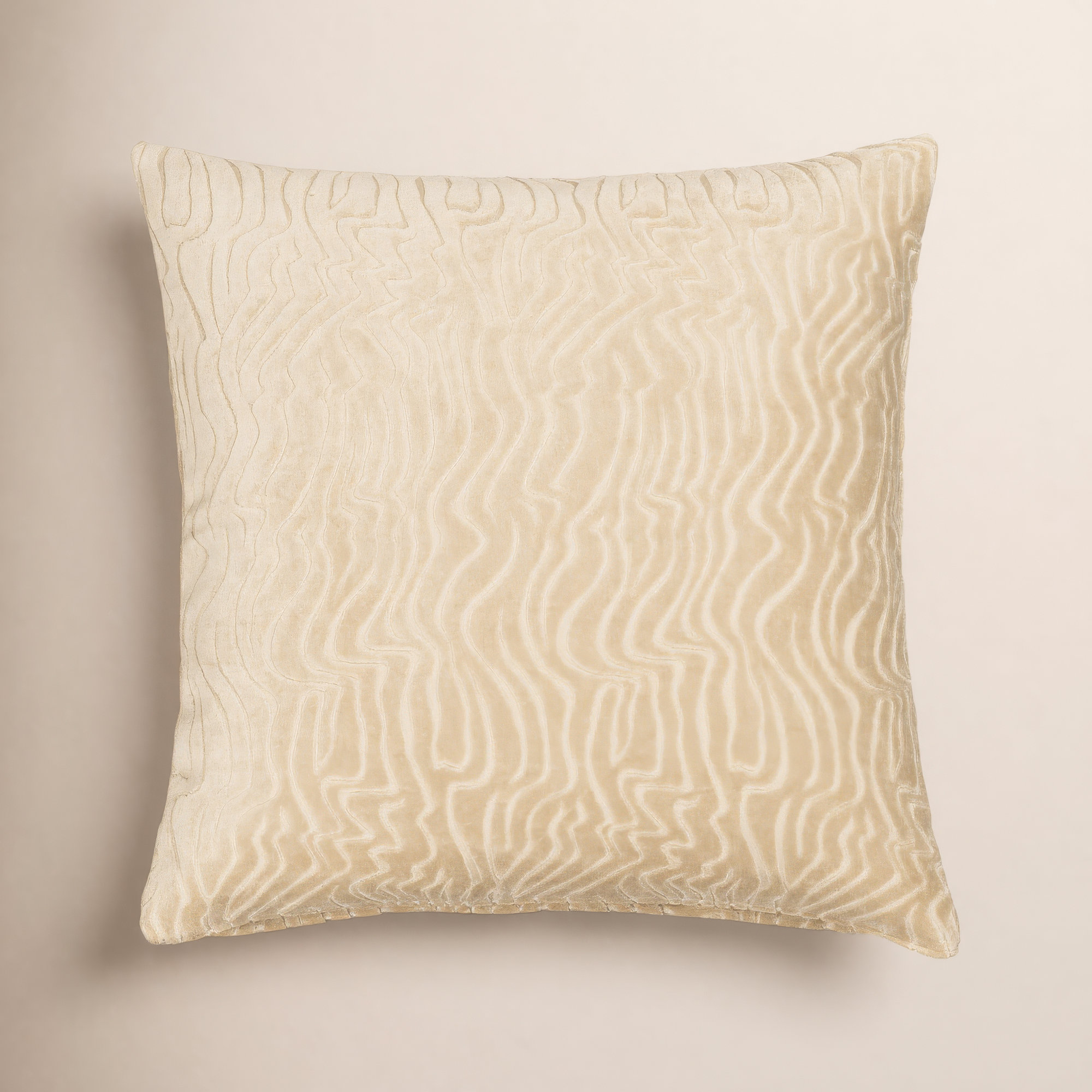 Prudence Cream 20" x 20" Throw Pillow, Brown, Feather, Square 26"
