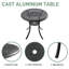 Table de bistro ronde ronde 30,71 po