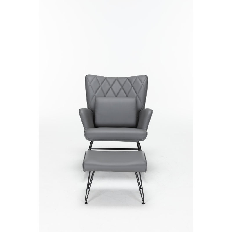 Fauteuil à bascule gris Comfy