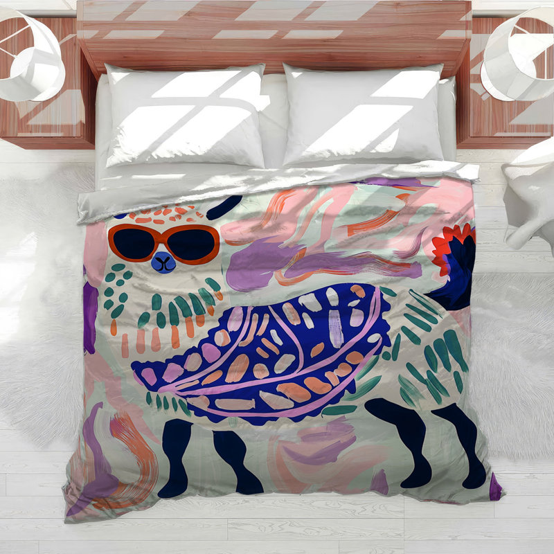 Housse de couette Boat Marine Llama Bedding, Housse de couette simple