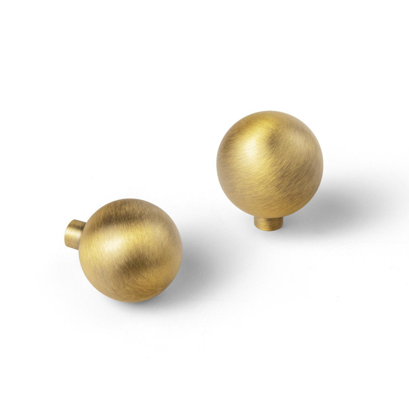 Bouton rond, 0.9", Laiton fini bronze, 2