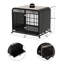 Table de bout en bois robuste avec cage en bois pour animaux de compagnie-252305199-252305196