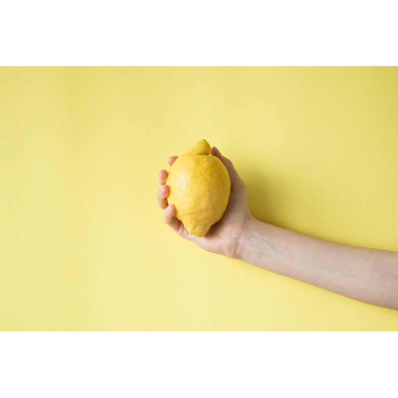 Lemon 1 Piece Wrapped Canvas Wall Art, 30cm H x 46cm W x 3.8cm D