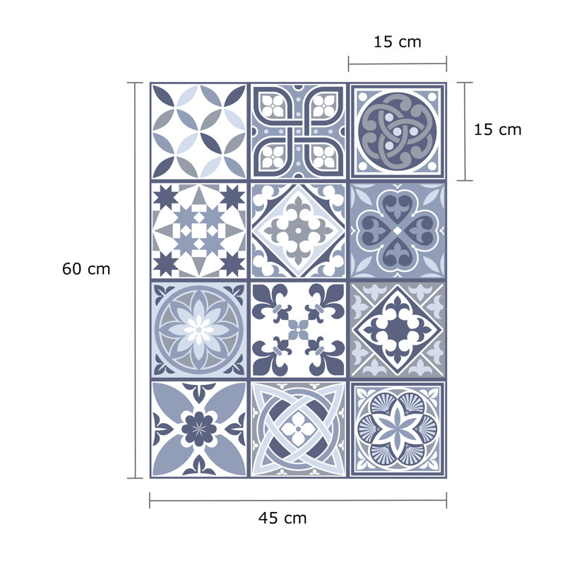 Ackworth Abstract Non-Wall Damaging Tile Decal