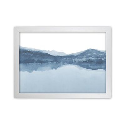 Watercolour Landscape II - Shades of Blue 1 Piece Wall Art