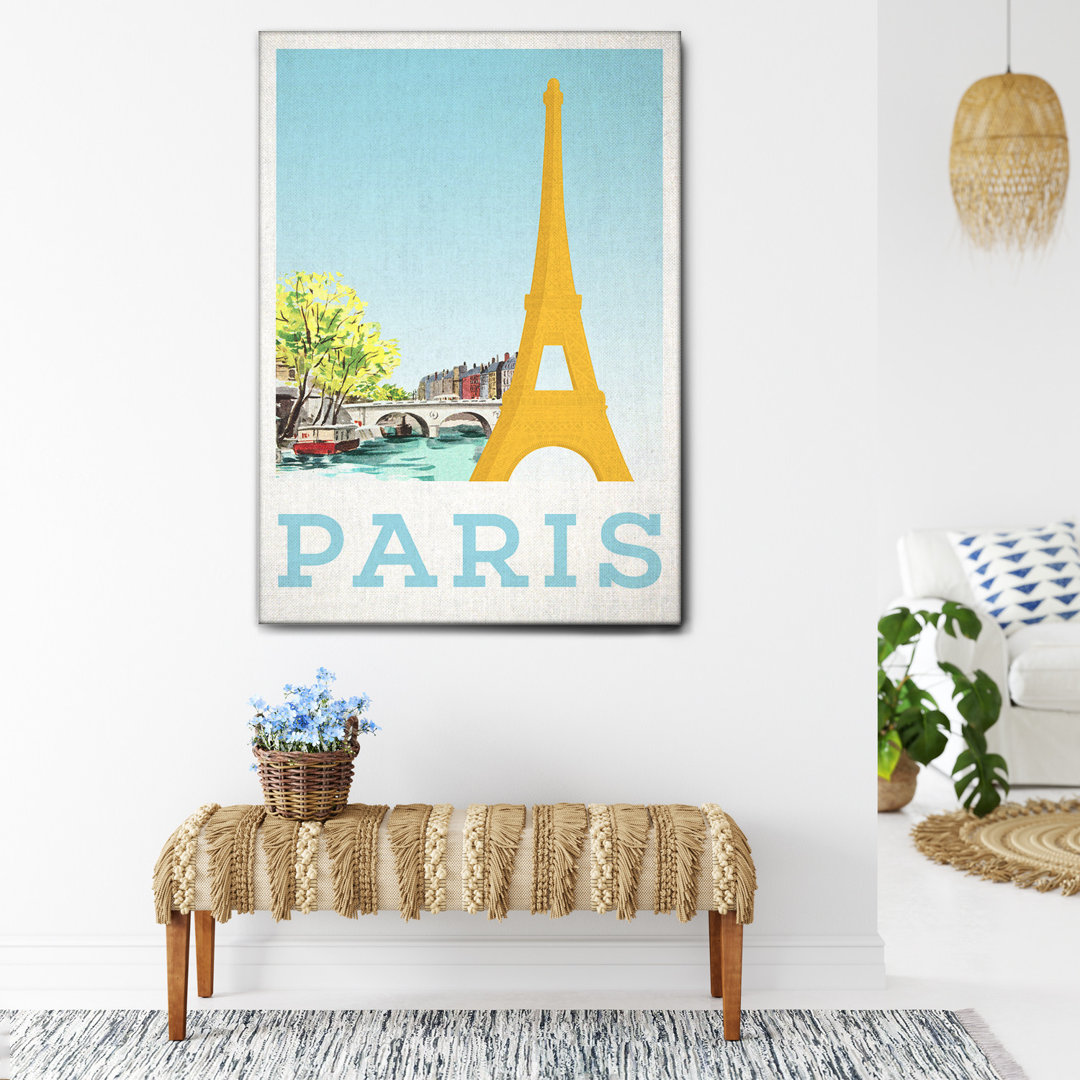 Leinwandbild Poster Viaggio Parigi