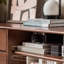 Retro simple style solid wood TV cabinet