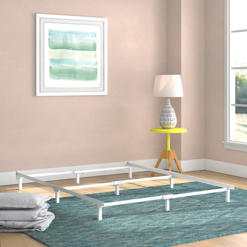 7" Steel Bed Frame - Sleep by Wayfair™, Full / Double, White