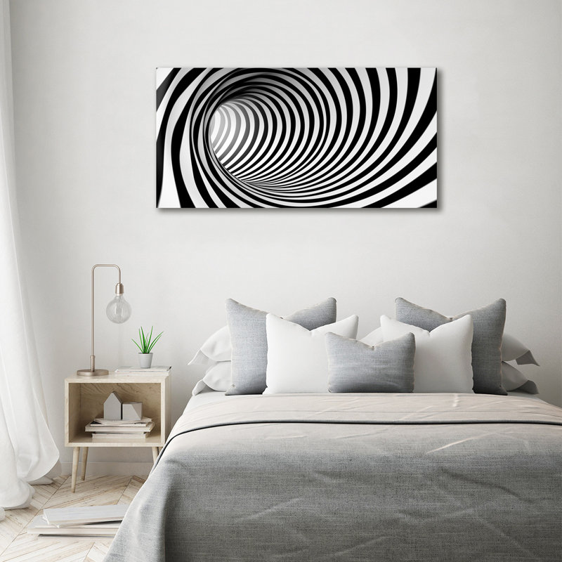 3D Tunnel - Wrapped Canvas Print