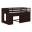Lit mezzanine avec tiroirs et tablette-993340939
