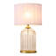 LAMPE DE TABLE EN VERRE DORÉ Guynelle