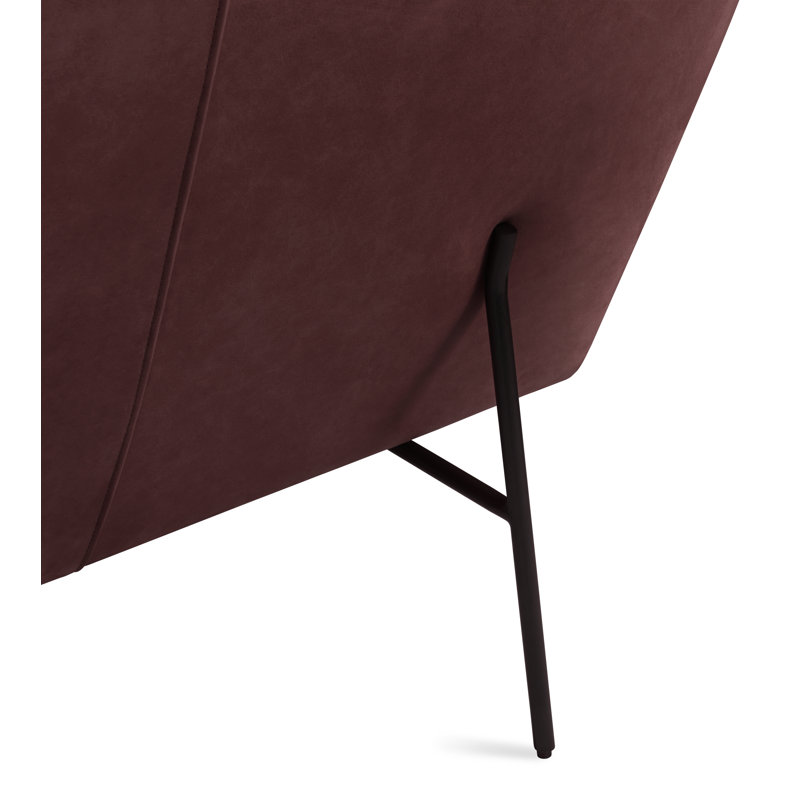 Dandy Sofa, 32" H x 86" W x 37" D, Oxblood Genuine Leather