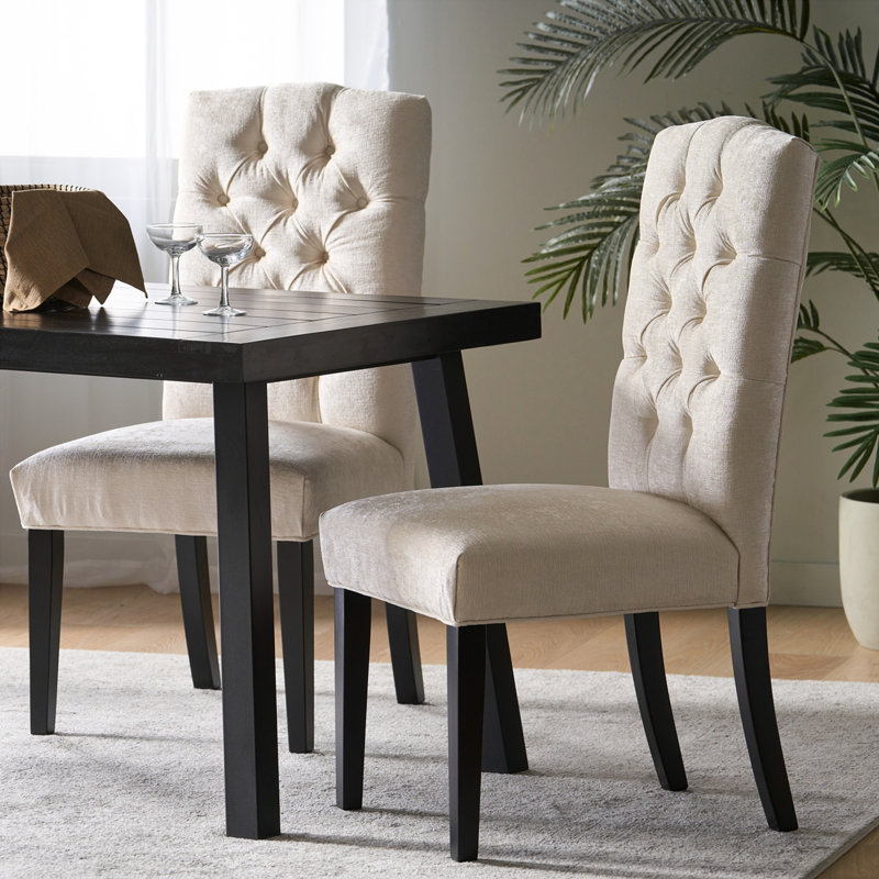 Ensemble de 2 chaises Modern, Ivoire ivoire