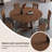 Solid Wood Ash brown Dining Table-107382139