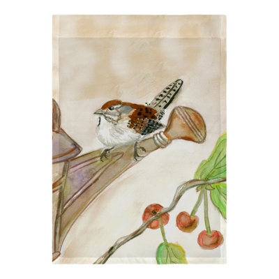 Carolina Wren Polyester Animal Garden flag
