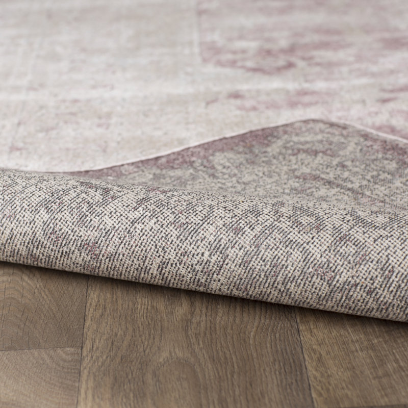 Tapis oriental rose / beige Prager, Rectangle 10 pi x 14 pi