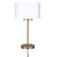 Lampe de table 1 lumière Acima au et abat-jour en métal-135581348-135581338