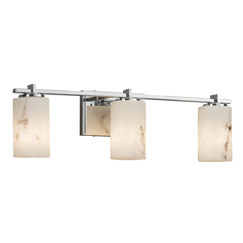Éclairage pour meuble-lavabo 3 lumières Crew, Chrome poli