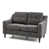 100% polyester gris anthracite est en rupture de stock