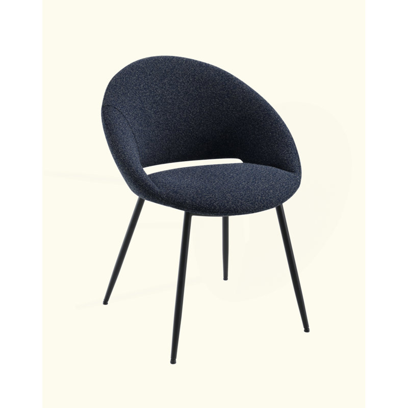 Ensemble de 2 chaises d'appoint Boucle & Black Finish