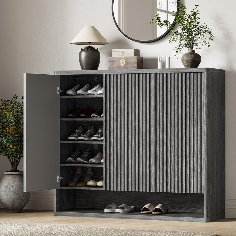 Meuble de rangement pour chaussures Modern, Gris