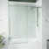 Elan E-Class 56-60" W x 66" H Sliding Frameless Tub Door with 3/8" Clear Glass