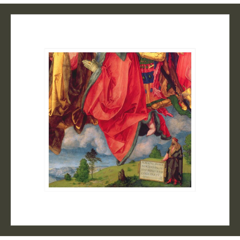 Le retable de la Landauer «All Saints Day» par Albrecht Dürer, impression giclée sur cadre, H 13,75 po x l 14,19 po